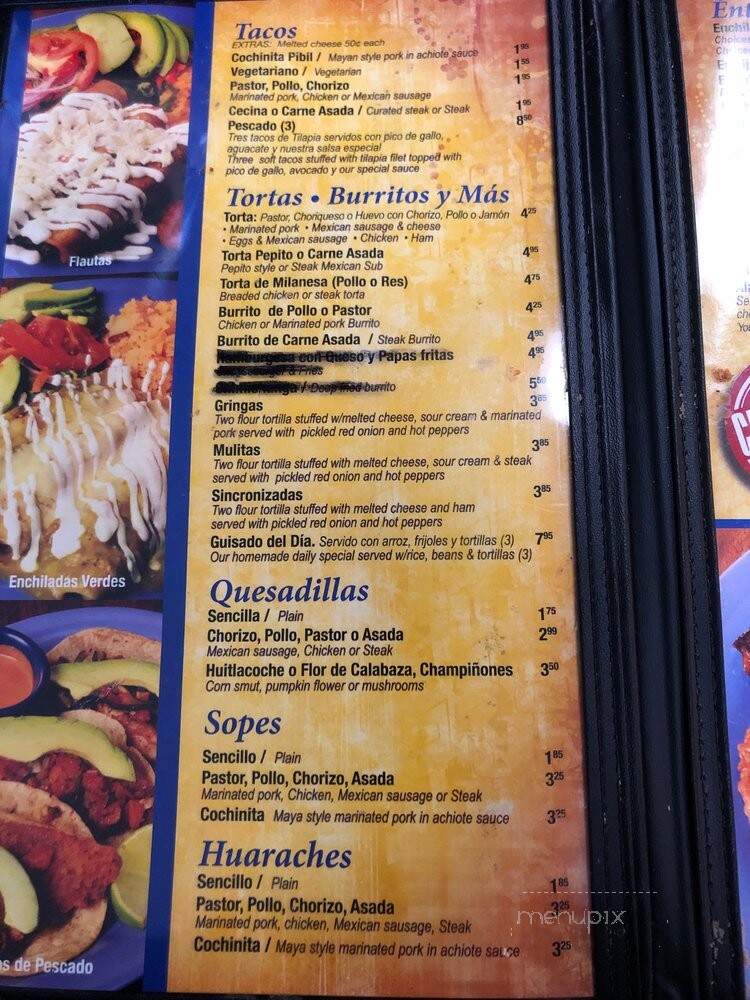 Los Tamales - Cicero, IL menu_pic