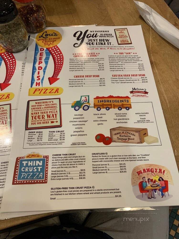 Lou Malnati's Pizzeria - Naperville, IL menu_pic
