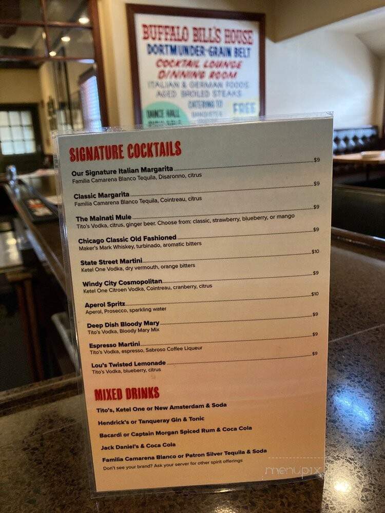 Lou Malnati's Pizzeria - Buffalo Grove, IL menu_pic
