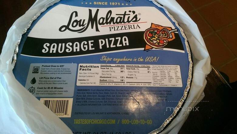 Lou Malnati's Ws - Western Springs, IL menu_pic