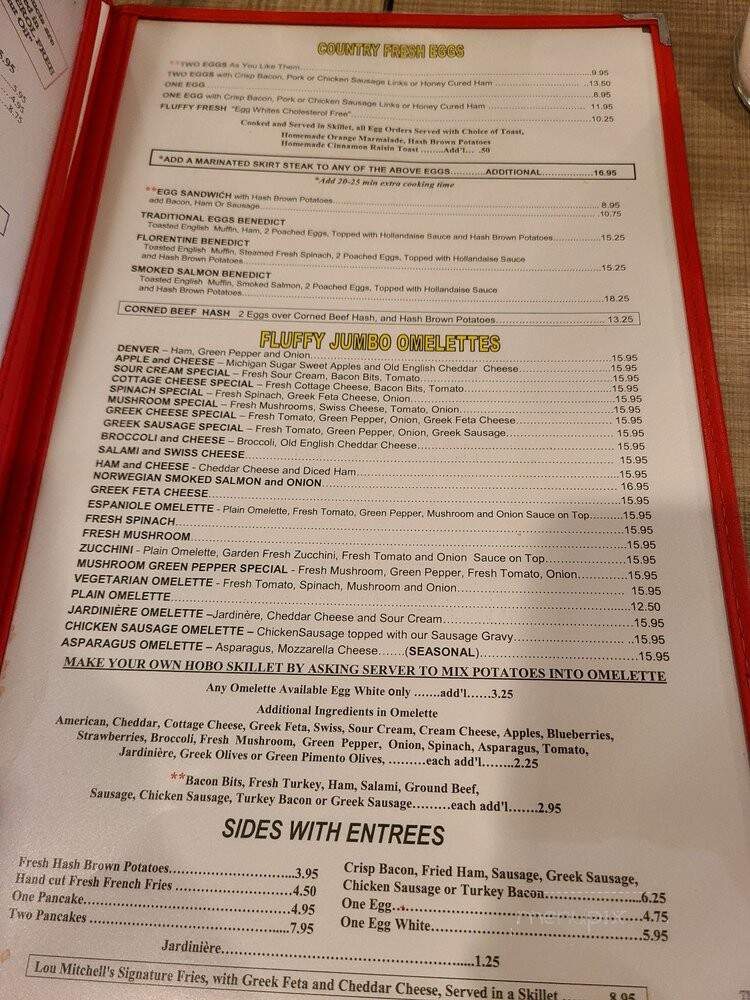 Lou Mitchell's Restaurant - Chicago, IL menu_pic