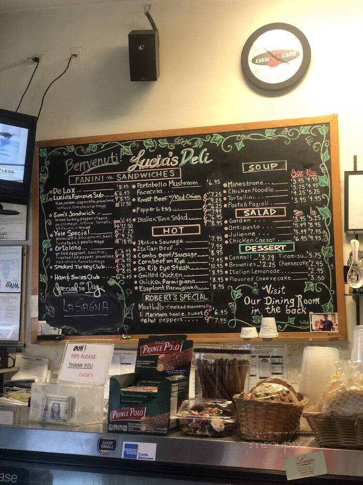 Lucia's Gourmet Italian - Chicago, IL menu_pic