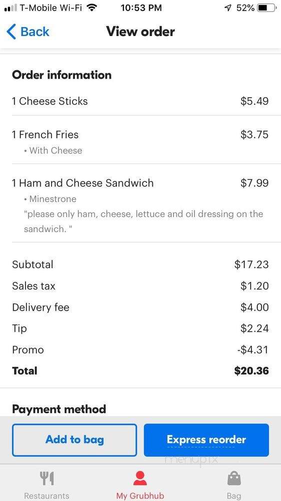 Lugano's Pizza - Chicago, IL menu_pic