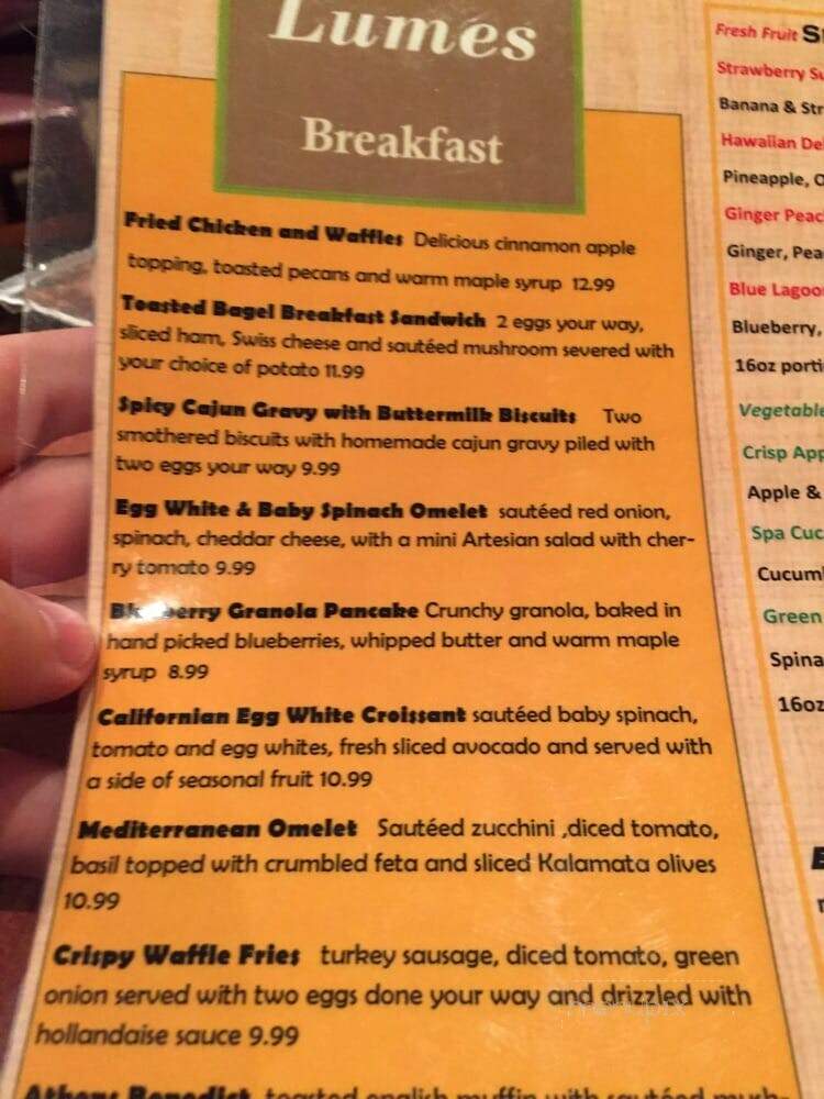 Lumes - Batavia, IL menu_pic