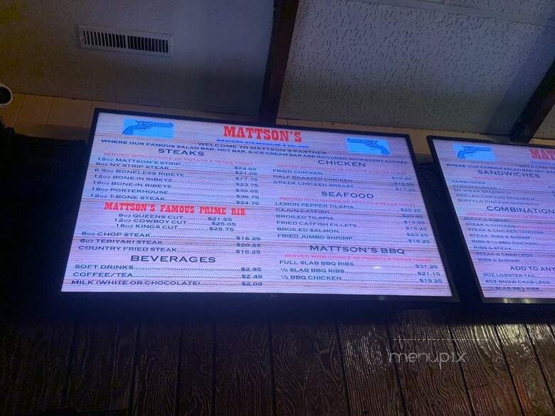 Mattson's - Burbank, IL menu_pic