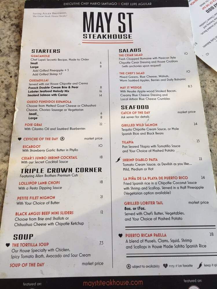 May St Cafe - Chicago, IL menu_pic