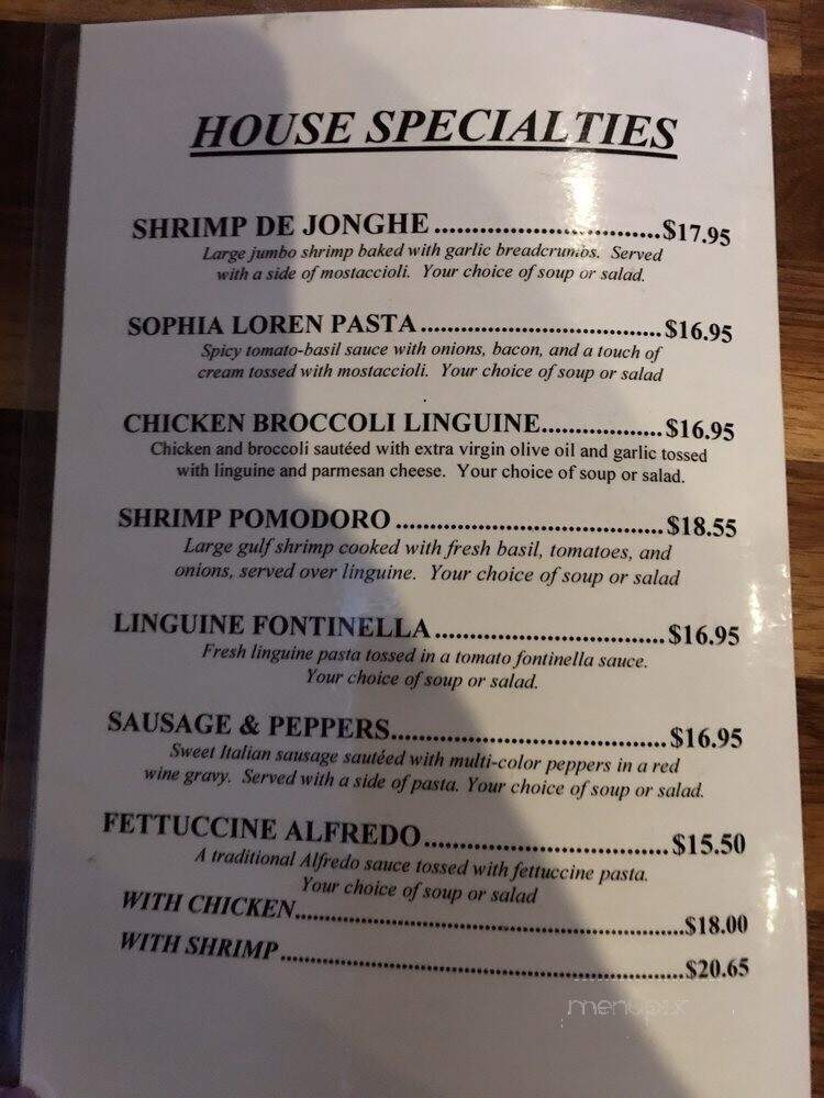 Angie's Restaurant - Chicago, IL menu_pic