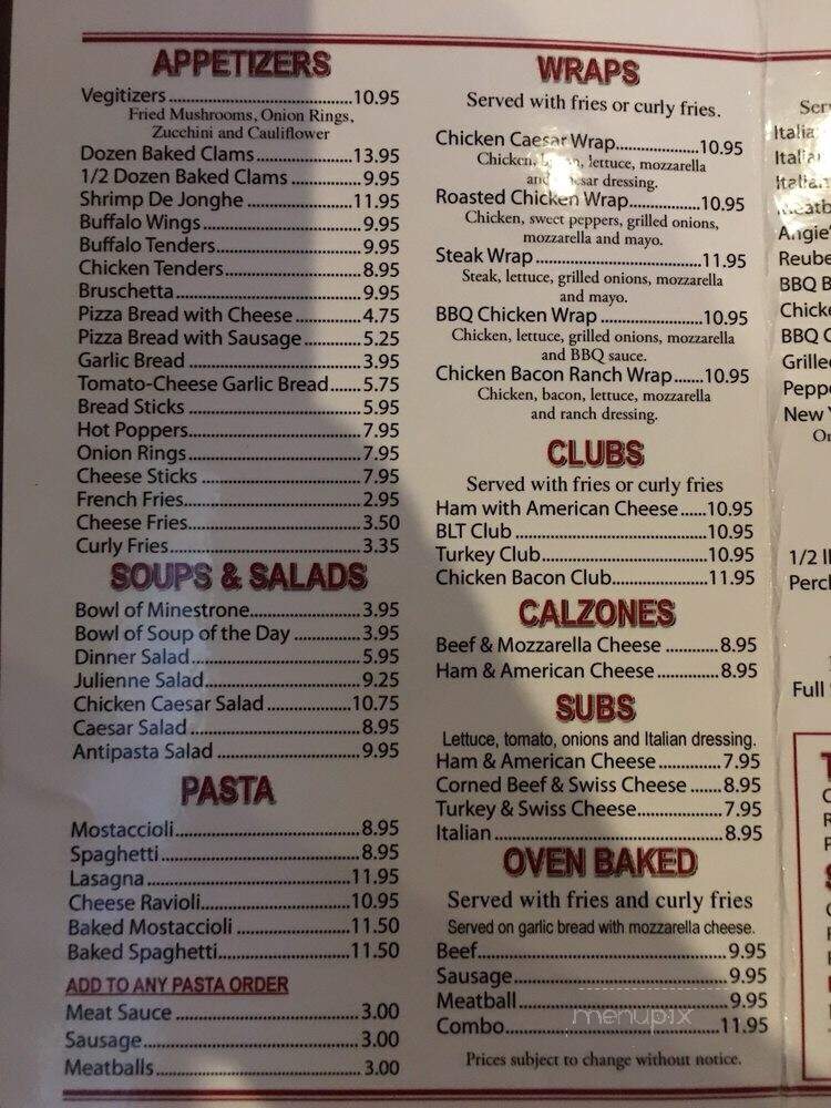 Angie's Restaurant - Chicago, IL menu_pic