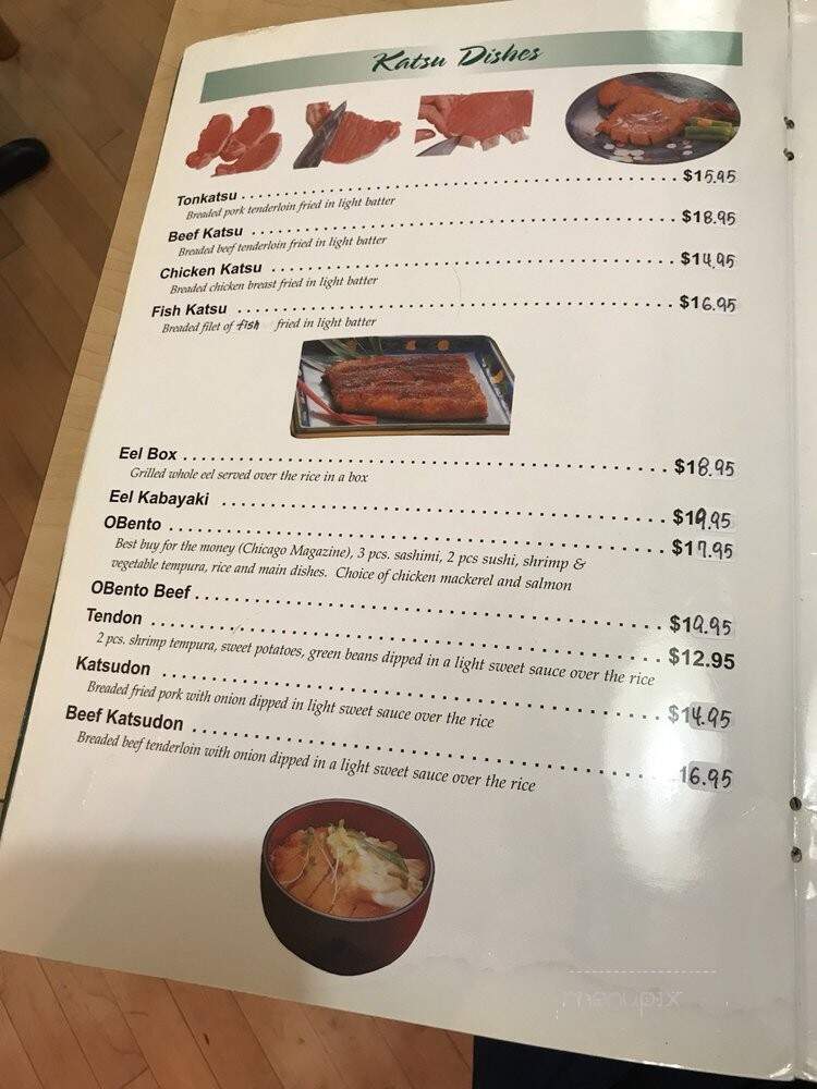 Midori Japanese Restaurant - Chicago, IL menu_pic