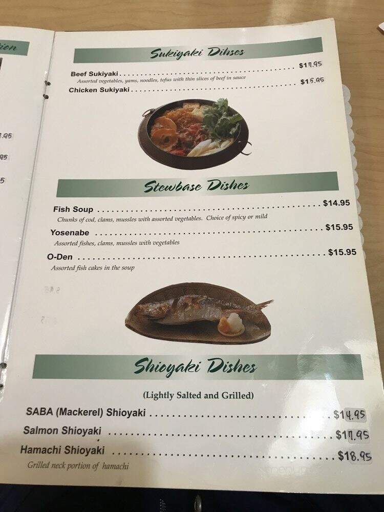 Midori Japanese Restaurant - Chicago, IL menu_pic