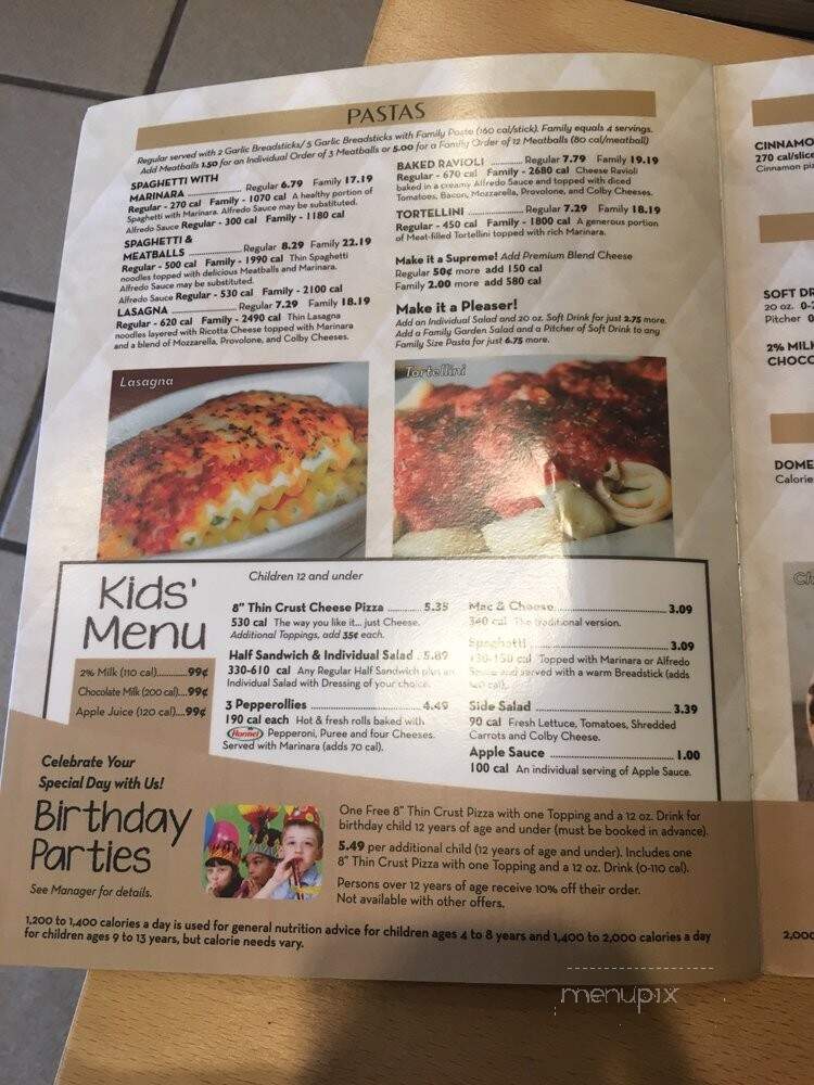 Monical's Pizza - Bloomington, IL menu_pic