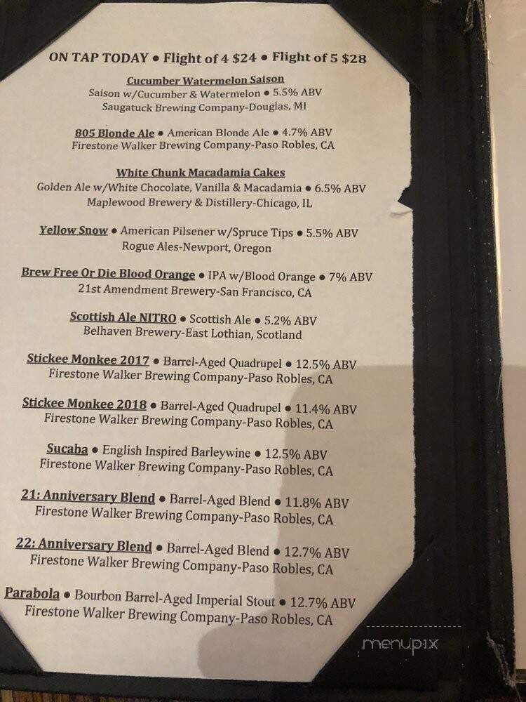 Monk's Pub - Chicago, IL menu_pic