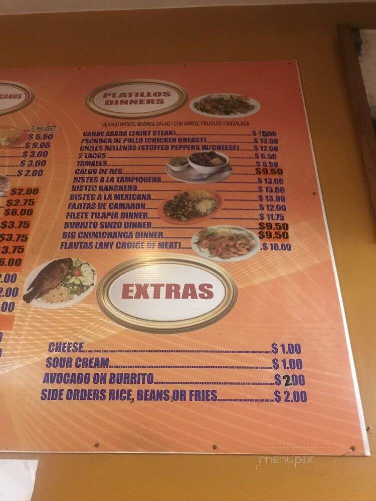 Mr Salsa - Chicago, IL menu_pic