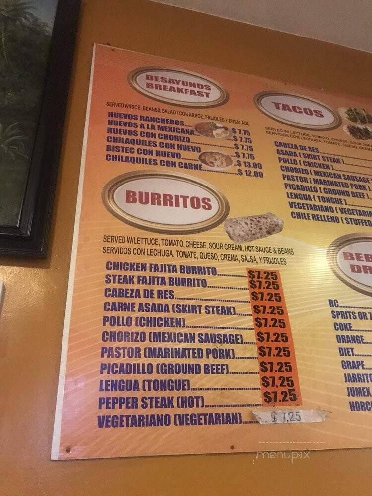 Mr Salsa - Chicago, IL menu_pic