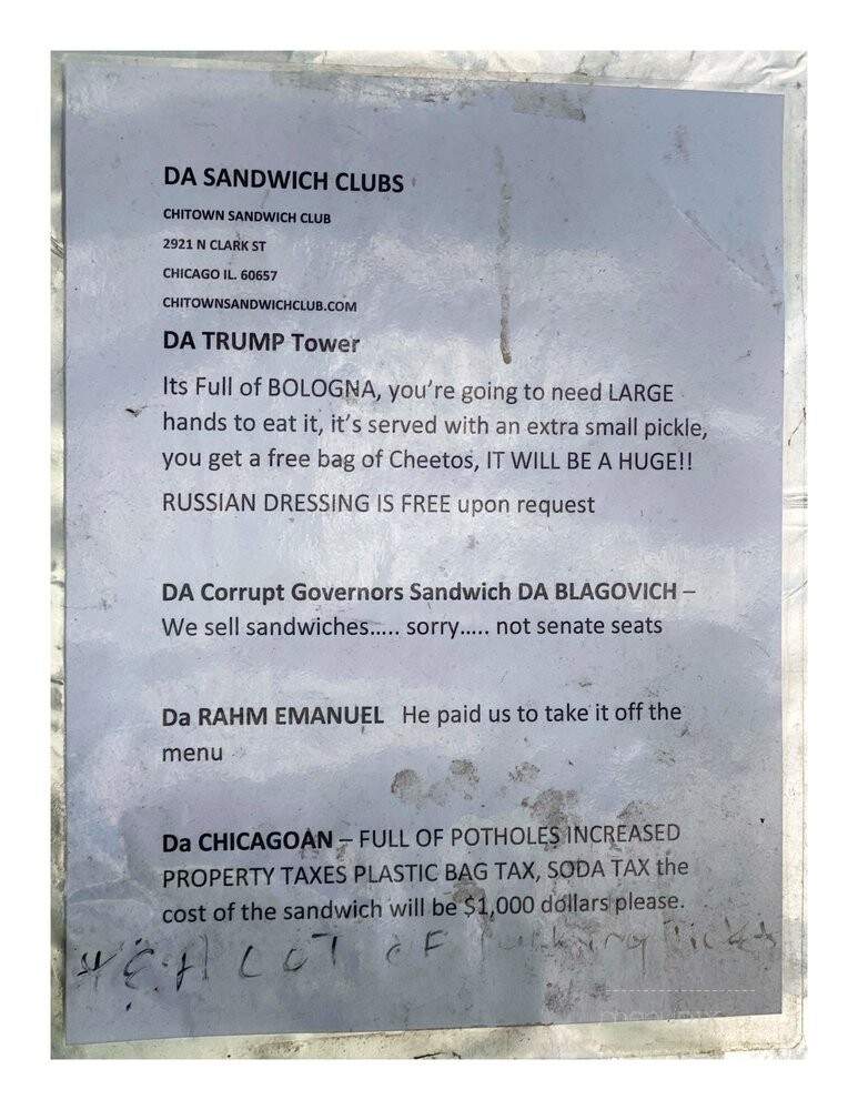 New York Deli Inc - Chicago, IL menu_pic