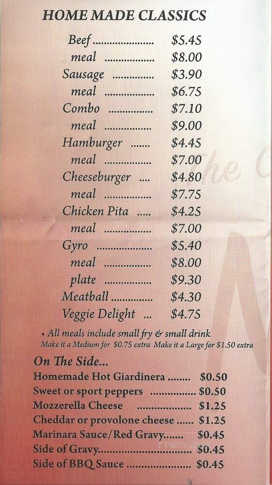 Novi's Beef - Berwyn, IL menu_pic