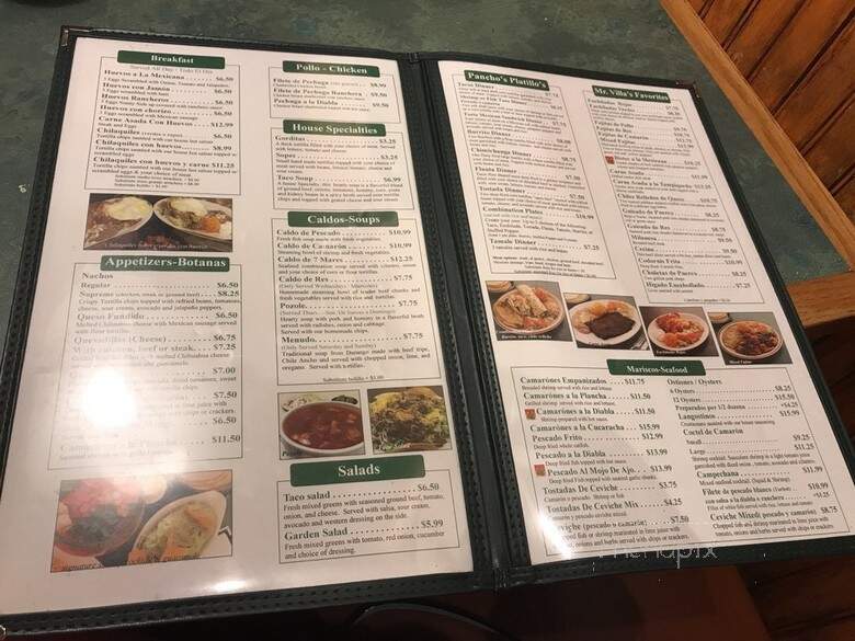Panchos Restaurant - Aurora, IL menu_pic