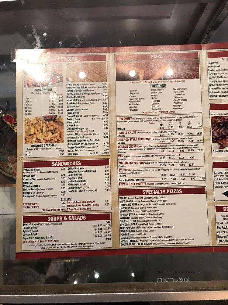 Papa Joe's Pizza - Chicago, IL menu_pic