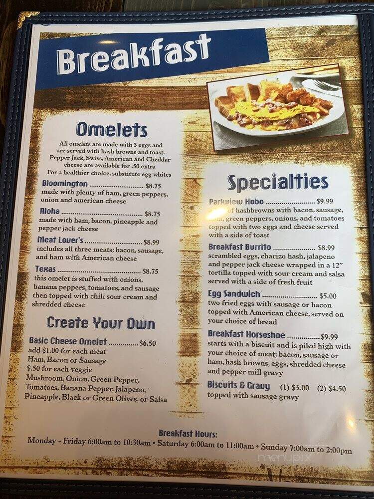 Park View - Bloomington, IL menu_pic