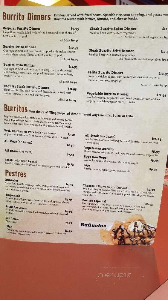 Pepe's Mexican Restaurant - Countryside, IL menu_pic