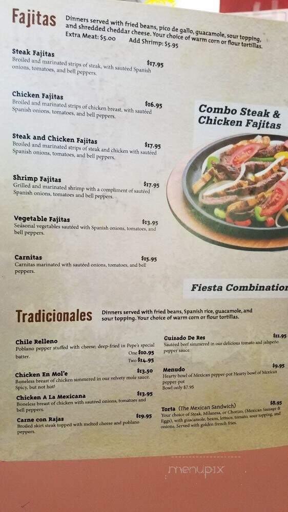 Pepe's Mexican Restaurant - Countryside, IL menu_pic