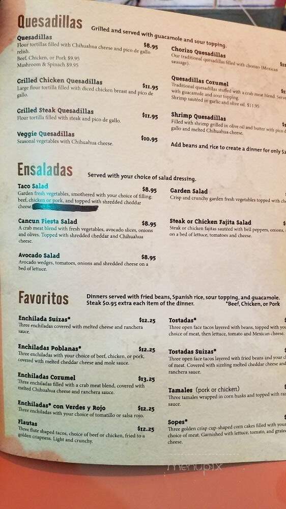 Pepe's Mexican Restaurant - Countryside, IL menu_pic