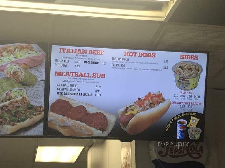 Peppo's Great Sub Sandwichs - Palos Hills, IL menu_pic