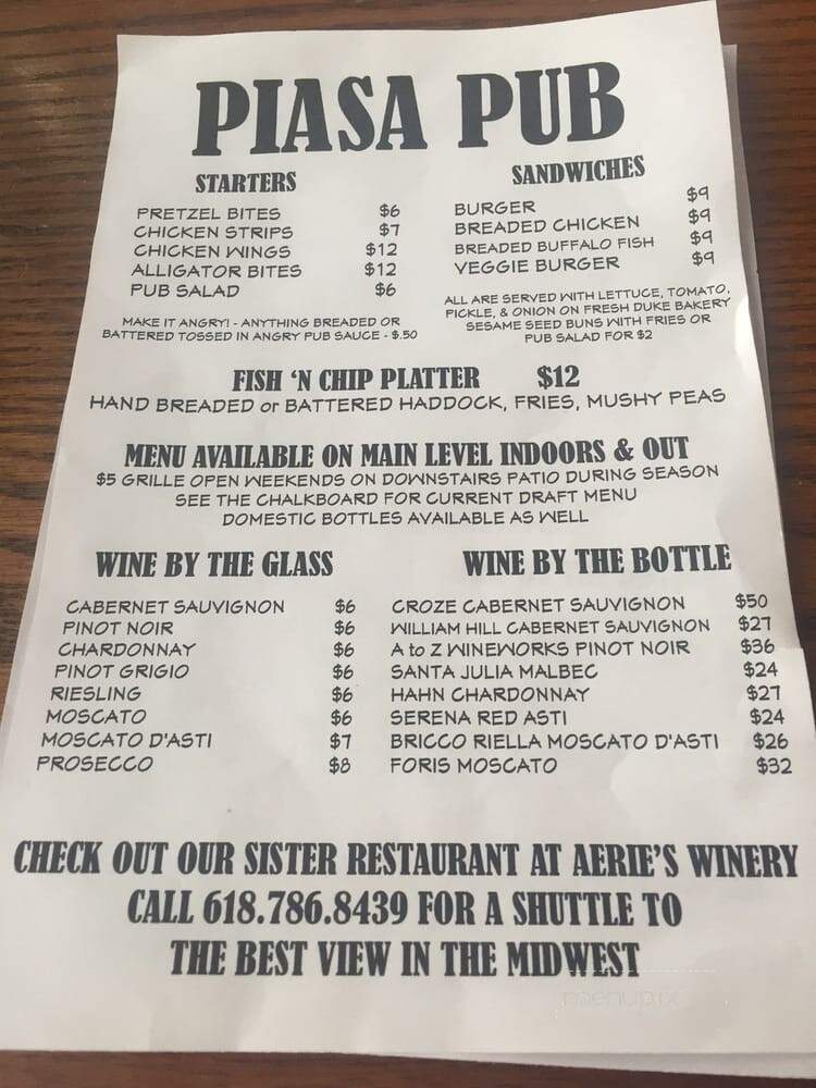 Piasa Pub - Grafton, IL