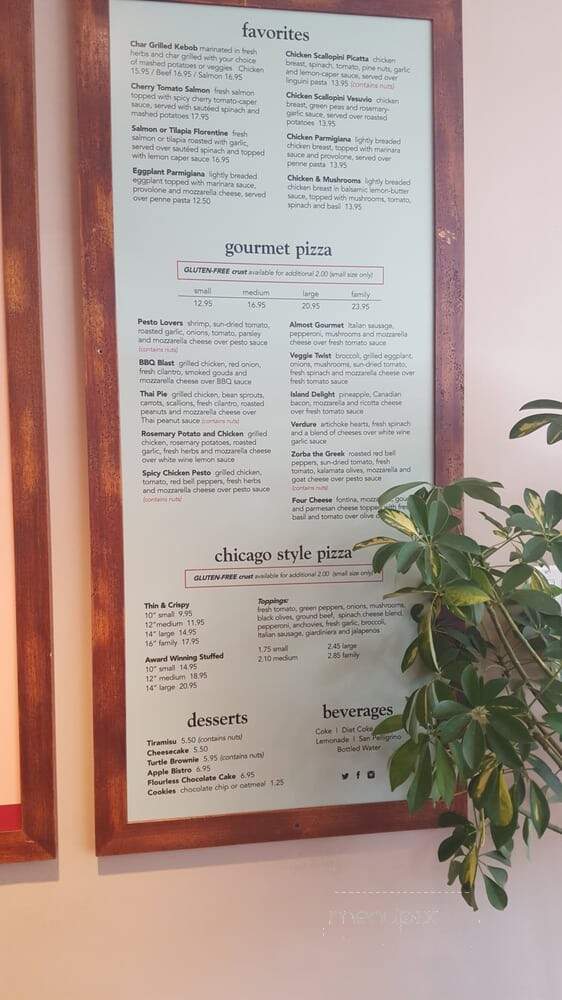 Pizza Capri - Chicago, IL menu_pic