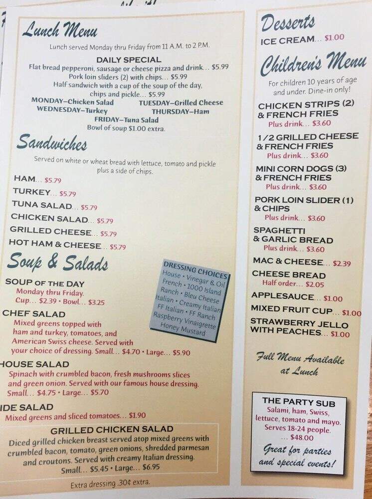 Pizza House - Galesburg, IL menu_pic