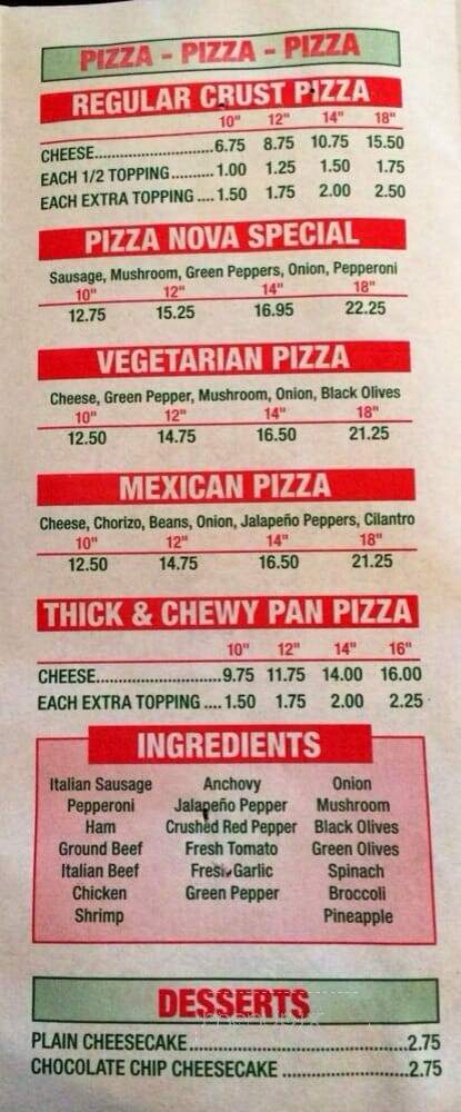 Pizza Nova - Chicago, IL