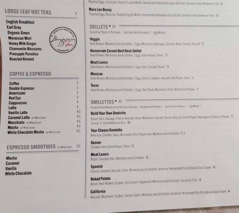 Point Restaurant - Gurnee, IL menu_pic