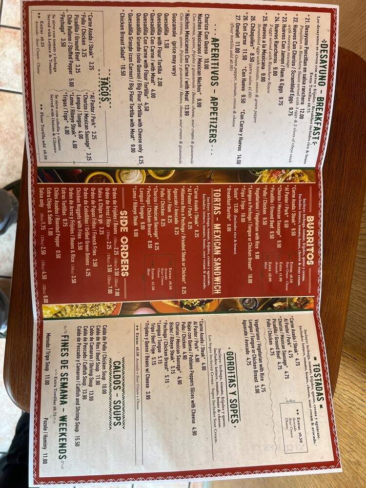 Poncitlan Five - Chicago, IL menu_pic
