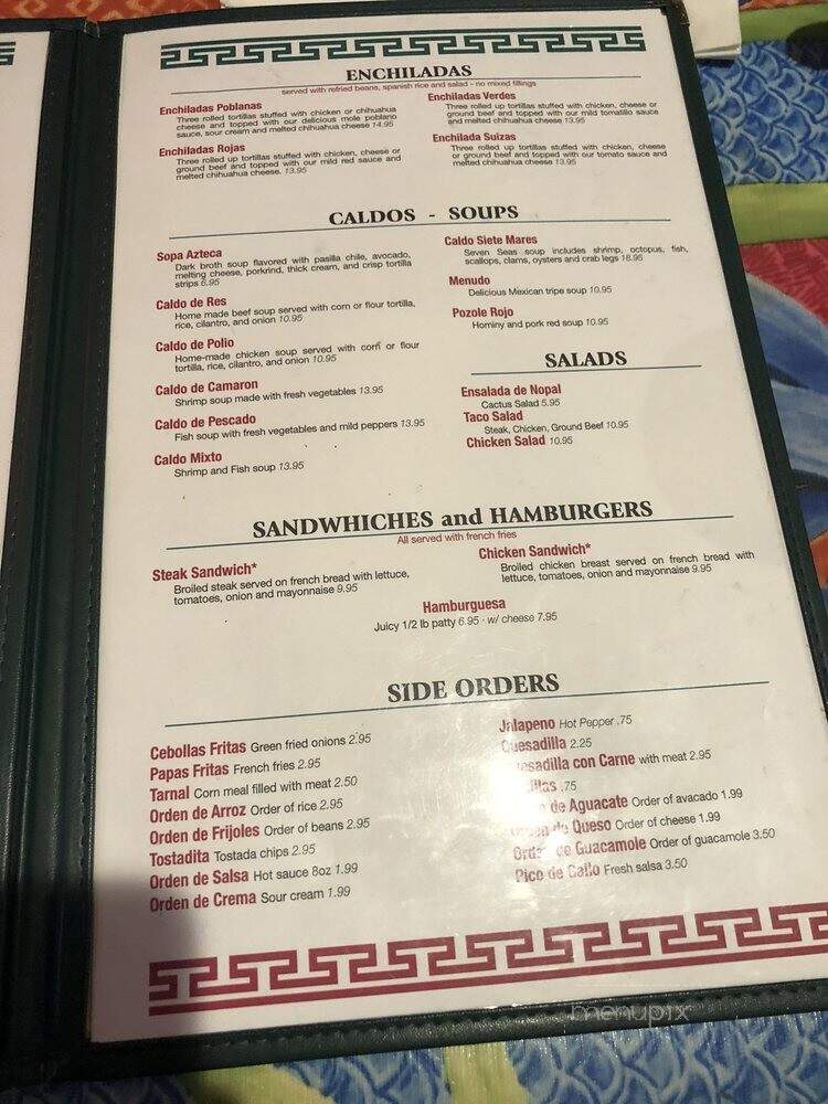 Puebla - Chicago, IL menu_pic