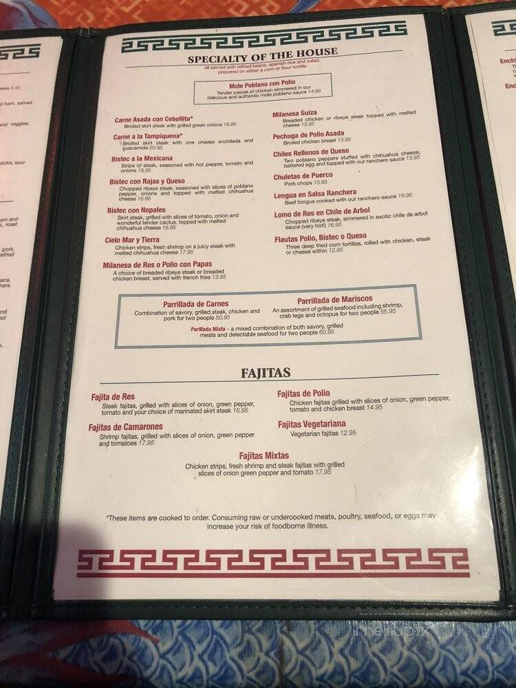 Puebla - Chicago, IL menu_pic