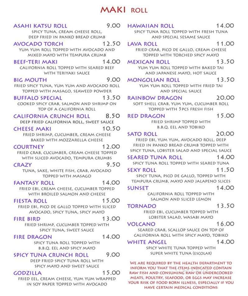 Asahi - Palatine, IL menu_pic