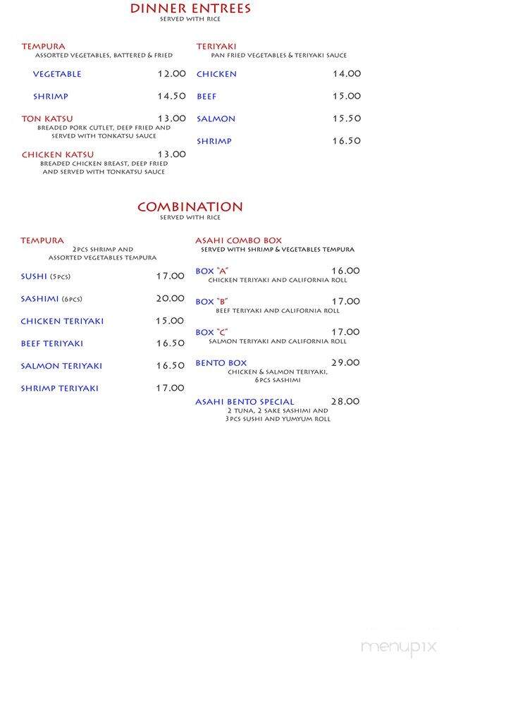 Asahi - Palatine, IL menu_pic