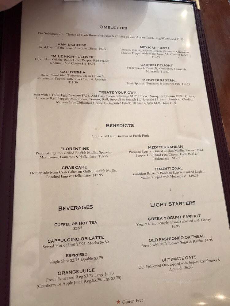 Ridgeview Restaurant - Wilmette, IL menu_pic