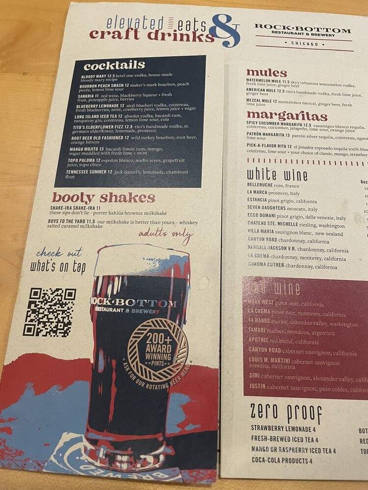 Rock Bottom Restaurant & Brwry - Chicago, IL menu_pic