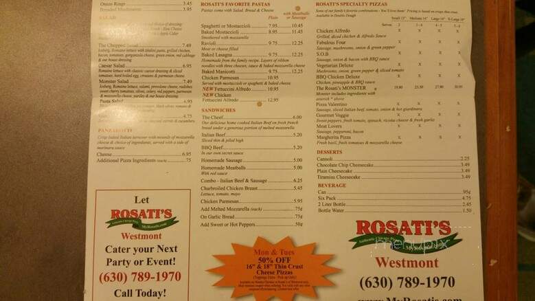 Rosati's Pizza - Westmont, IL