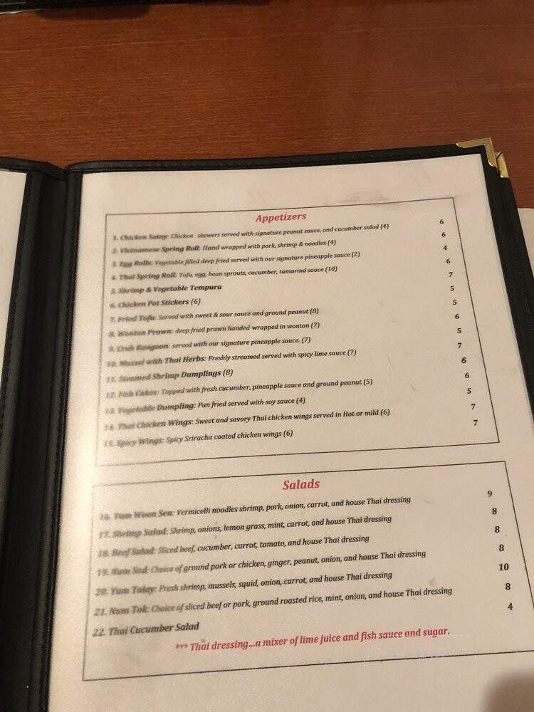 Royal Thai - Gurnee, IL menu_pic