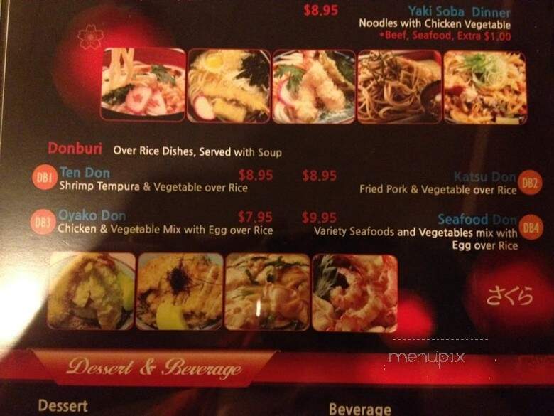 Sakura Japanese Restaurant - Naperville, IL menu_pic