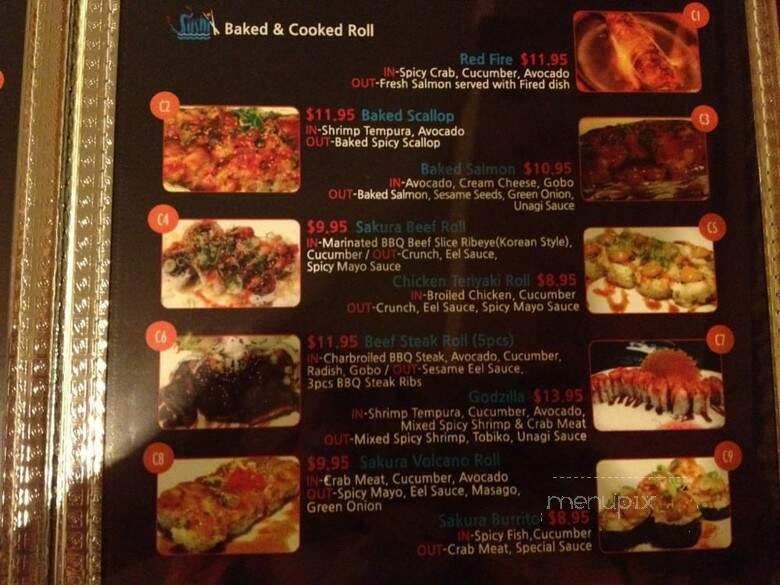 Sakura Japanese Restaurant - Naperville, IL menu_pic
