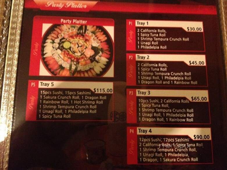 Sakura Japanese Restaurant - Naperville, IL menu_pic