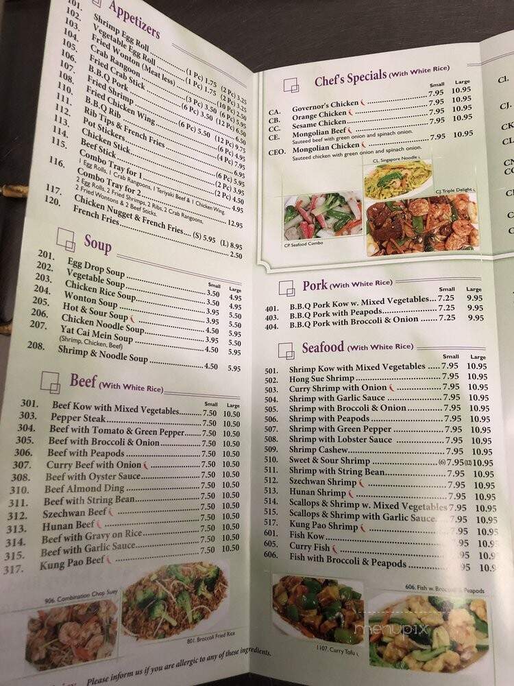 See Thru Chinese Kitchen - Chicago, IL menu_pic