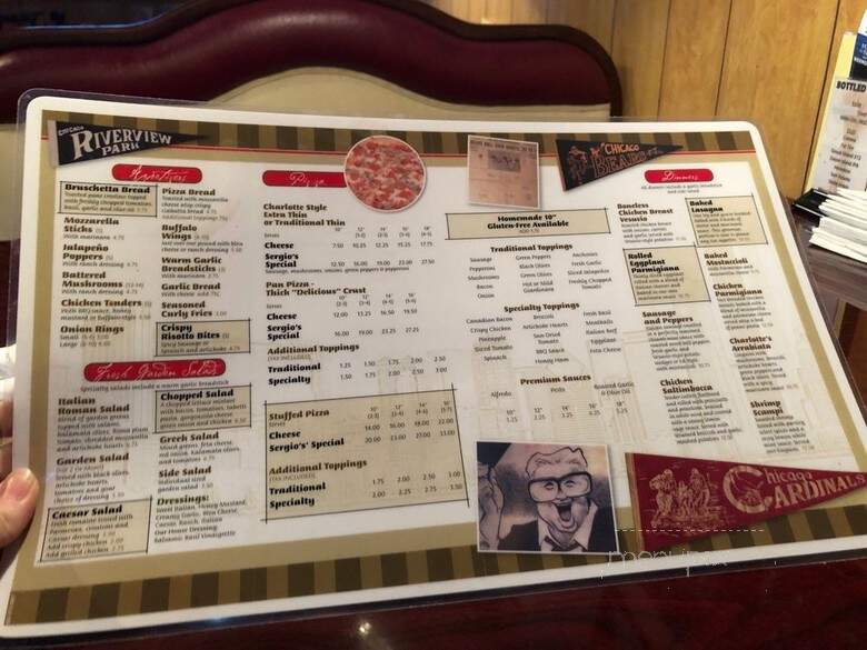 Sergio's Pizza - Barrington, IL menu_pic