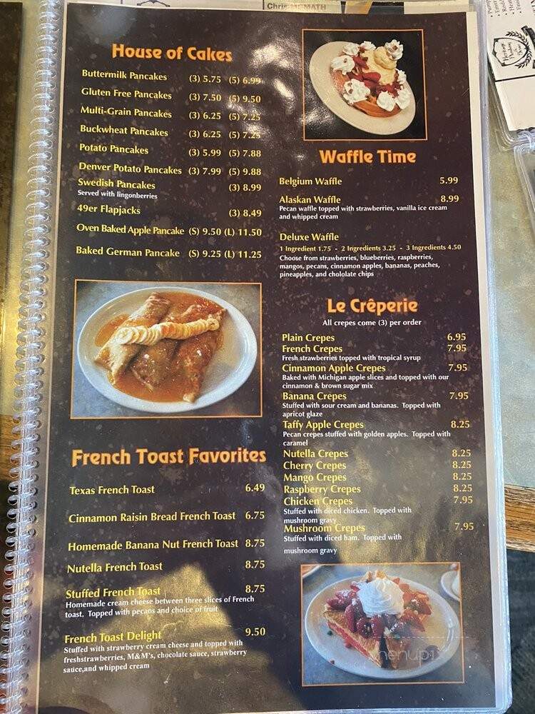 Aurora Pancake House - Aurora, IL menu_pic