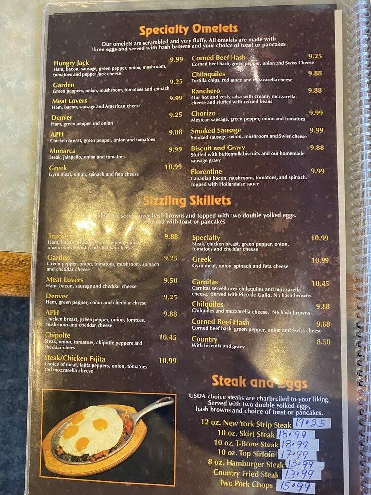 Aurora Pancake House - Aurora, IL menu_pic