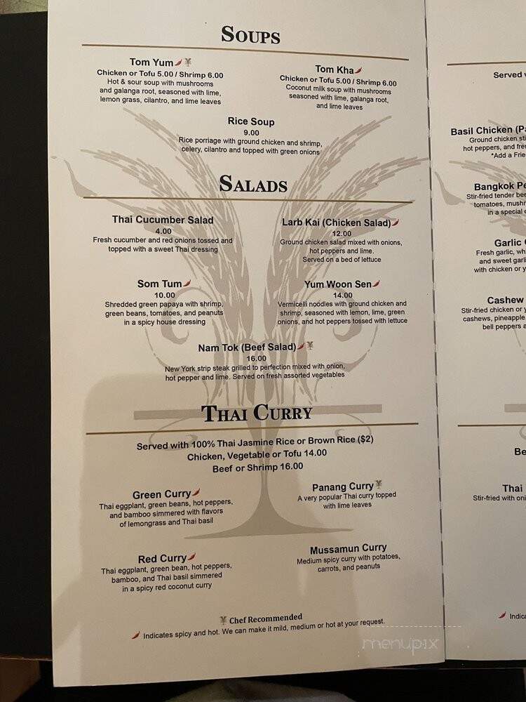Siam Rice - Chicago, IL menu_pic