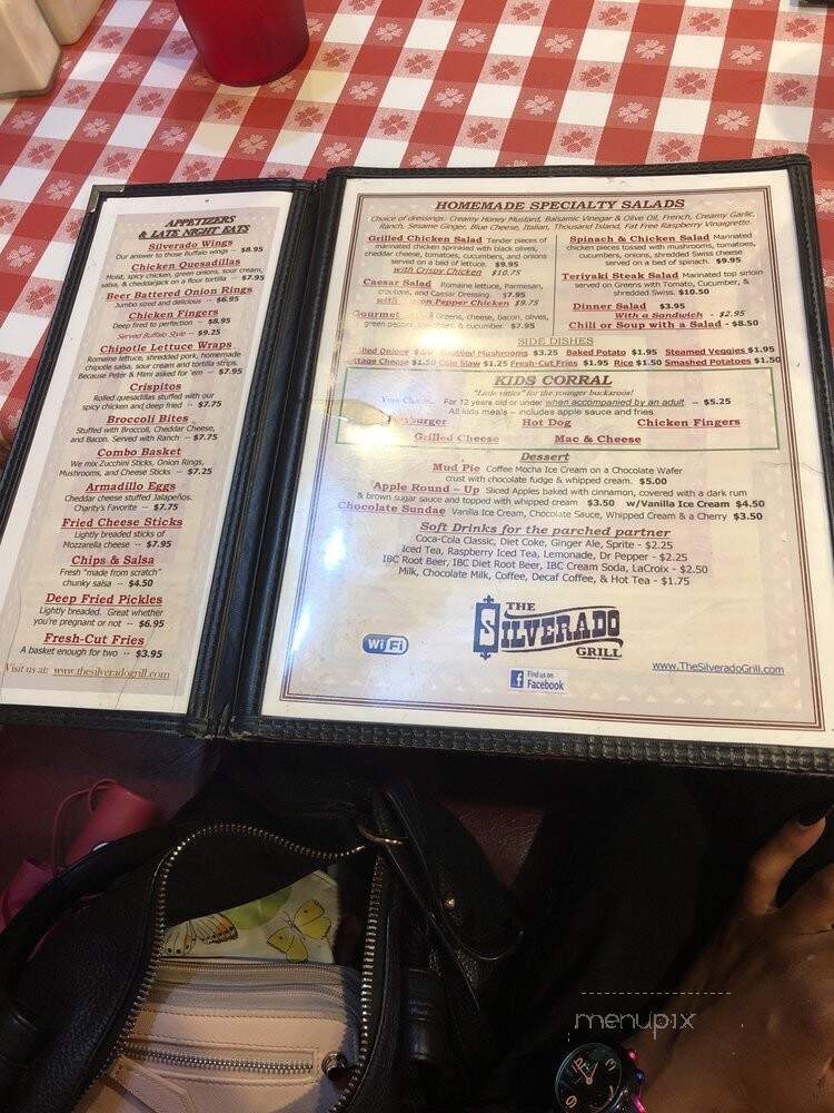 Silverado Grill - Elmhurst, IL menu_pic
